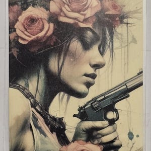 Lady Outlaw: tarjeta coleccionable de plata pura de 2 granos