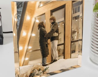 Custom Acrylic Photo Block: Personalized Picture Frame, Desk Decor