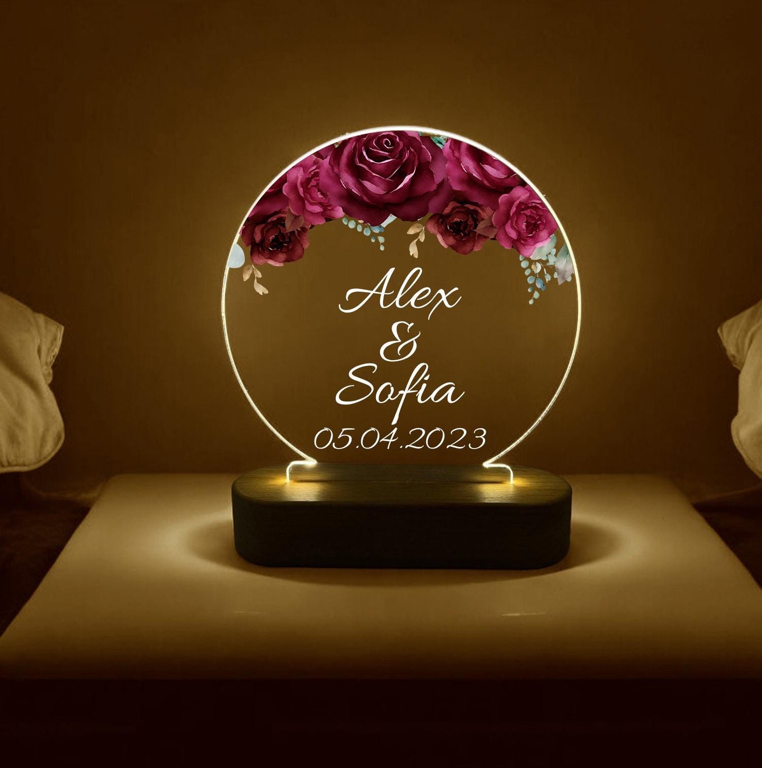 1st Anniversary Night Light Gifts For Couple First Morocco