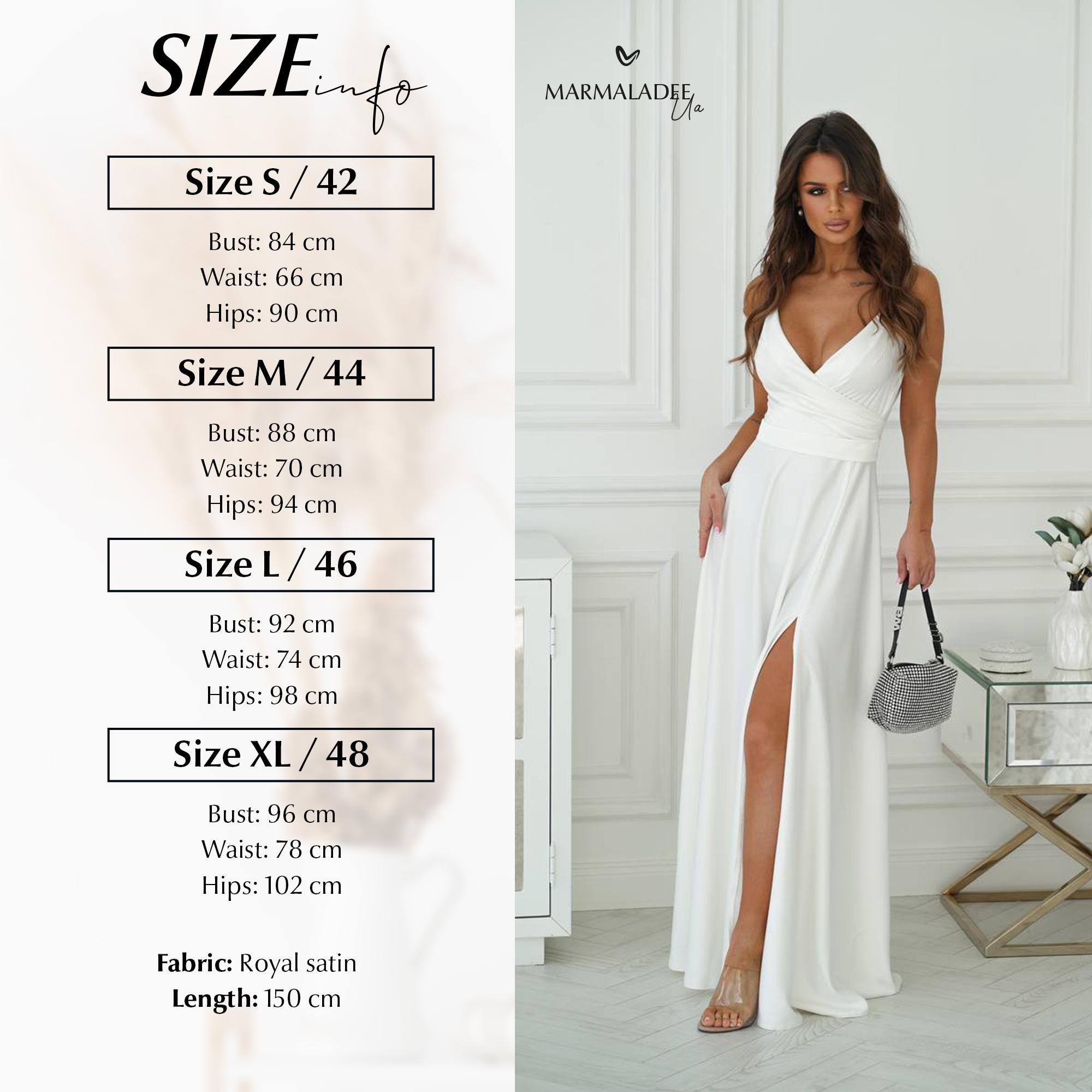Classic White Dress, Satin Sleeve Evening Gown, Simple Wedding Dress,  Summer Dress for Special Occasions, Maxi Dress With Slit, Party Outfit -  Etsy