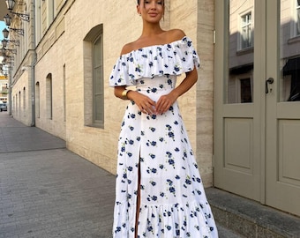 white croched dress White Crochet Knit Dress
