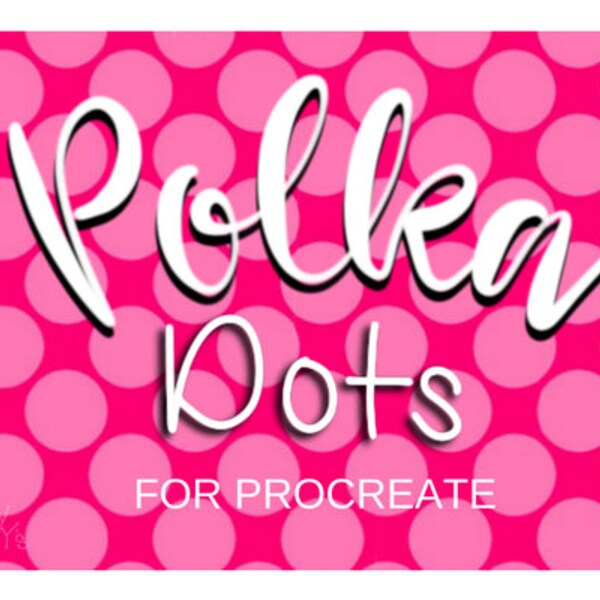 Procreate Polka Dot Seamless Pattern Procreate App Brush Set for Hand Lettering and Art - Commercial Use