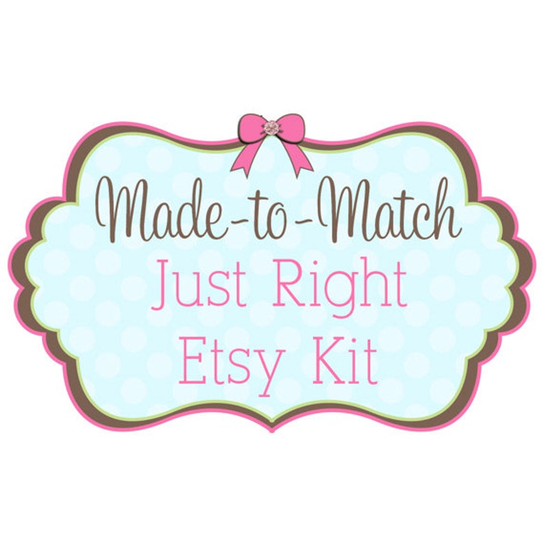 Etsy Shop Banner Set Premade Etsy Kit - Etsy Shop Logo Etsy Banner Set Just Right Premade Etsy Banner Set