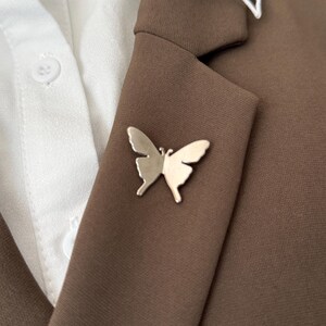 Butterfly Metal Lapel Pin, Survival Pin, Memorial brooch Pin, Remembrance Service Brooch image 5