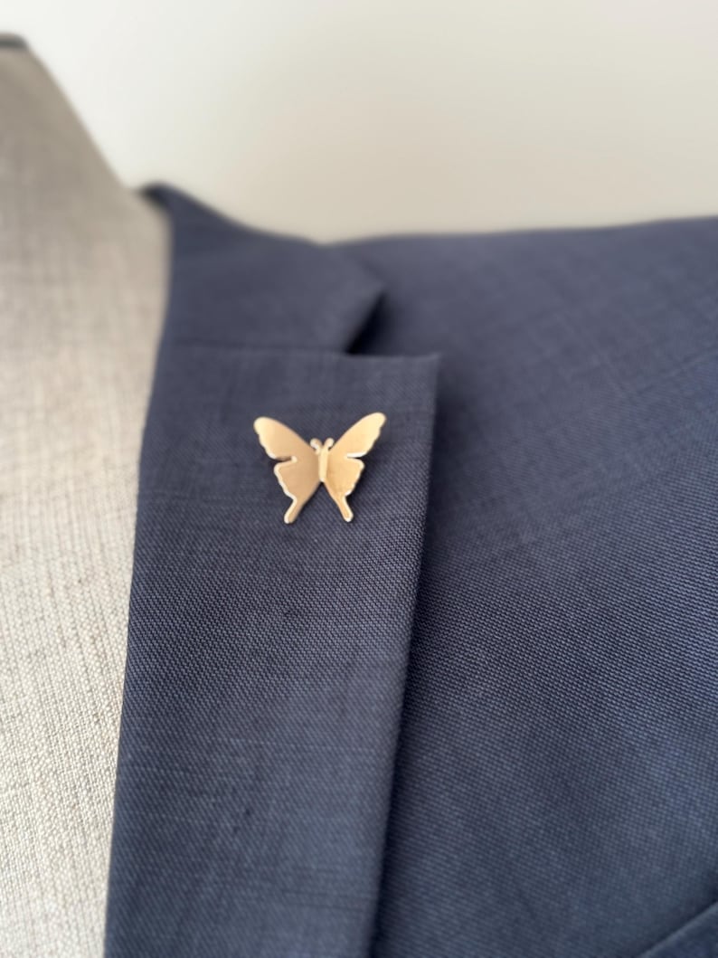 Butterfly Metal Lapel Pin, Survival Pin, Memorial brooch Pin, Remembrance Service Brooch image 7