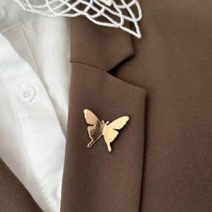 Butterfly Metal Lapel Pin, Survival Pin, Memorial brooch Pin, Remembrance Service Brooch image 6