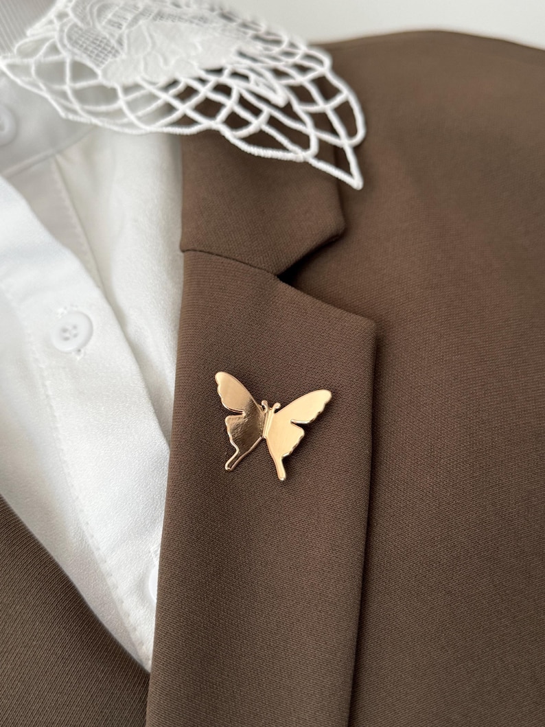 Butterfly Metal Lapel Pin, Survival Pin, Memorial brooch Pin, Remembrance Service Brooch image 6