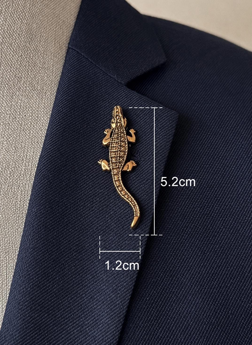 Elegant Alligator Lapel Pin for Men Women, Animal Brooch, Women ...