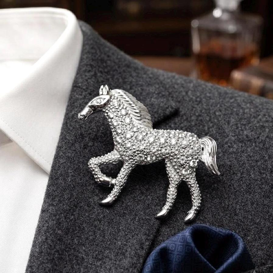 Horse Brooch - Etsy