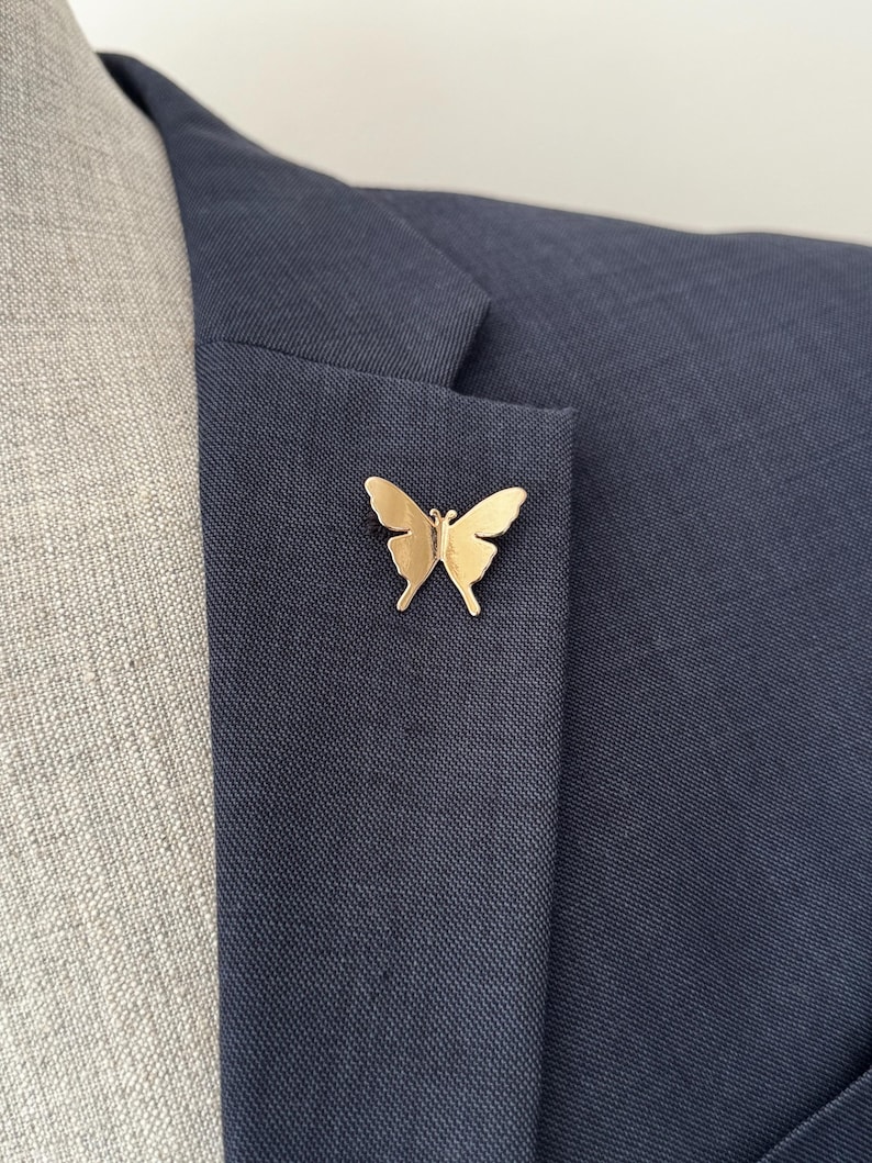 Butterfly Metal Lapel Pin, Survival Pin, Memorial brooch Pin, Remembrance Service Brooch image 8