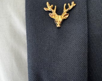 Geweih Kopf Anstecknadel: Waldstil Anstecknadel, Vintage-Stil Männer Anstecknadel, Herrenanzug Zubehör Geschenk für Ihn