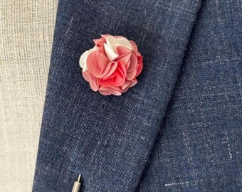 Floral Lapel Pin Brooch: Wedding Boutonniere, Suit Accessory