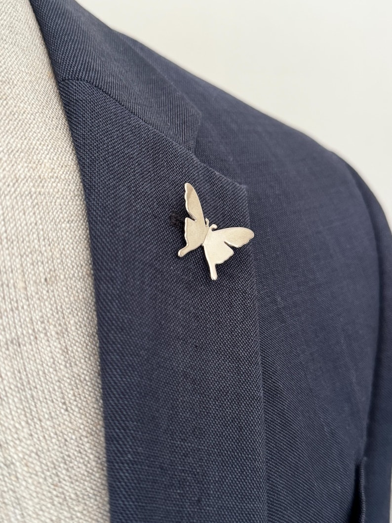 Butterfly Metal Lapel Pin, Survival Pin, Memorial brooch Pin, Remembrance Service Brooch image 10