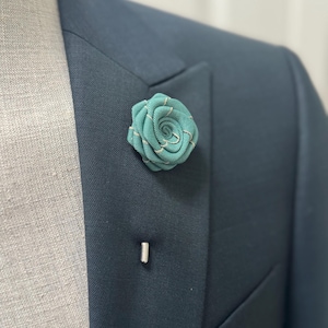 Lapel Flower pin, Fabric lapel pin, Wedding groomsmen pin, Groom lapel brooch, Suit Lapel Pin,Men Accessories brooch,  Women Brooch