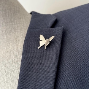 Butterfly Metal Lapel Pin, Survival Pin, Memorial brooch Pin, Remembrance Service Brooch image 4