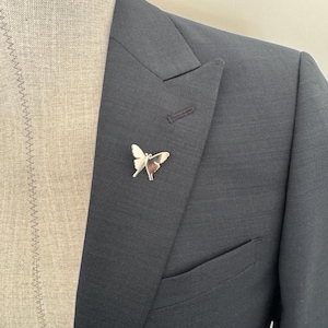 Butterfly Metal Lapel Pin, Survival Pin, Memorial brooch Pin, Remembrance Service Brooch image 11