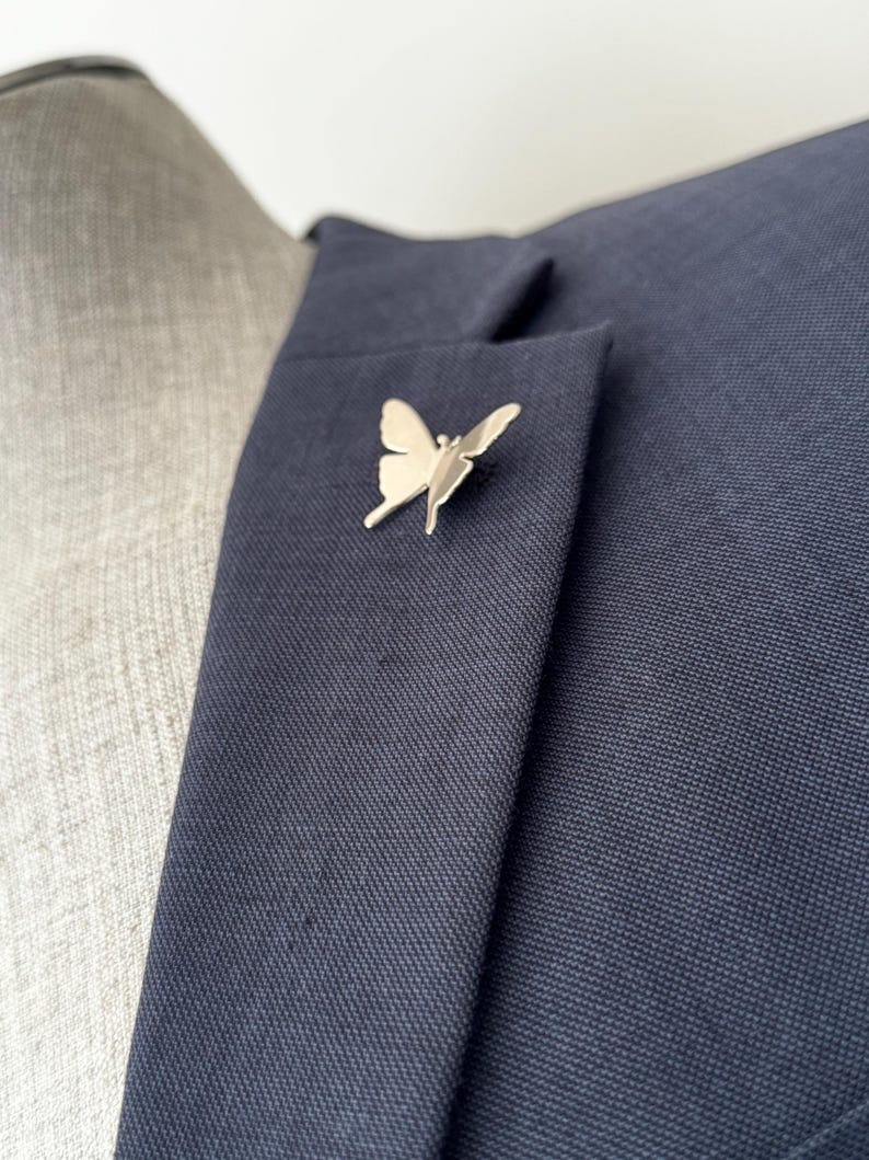 Butterfly Metal Lapel Pin, Survival Pin, Memorial brooch Pin, Remembrance Service Brooch image 13