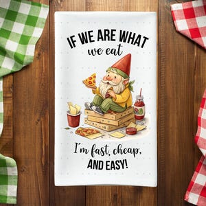 Funny Kitchen Tea Towel PNG & SVG Sublimation Design, Gnome Hand Towel Apron Kitchen Towel Sublimation, Dish Towel PNG - Digital Only