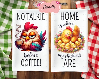 8 Divertenti strofinacci da cucina a forma di pollo in formato PNG, design per sublimazione, strofinaccio e grembiule per amanti del pollo in sublimazione, strofinaccio da cucina in formato PNG