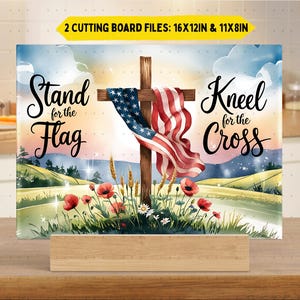 4th of July Christian Glass Cutting Board png Sublimation Design, USA Patriotic Christian Faith Based Chopping Board png, Digital
