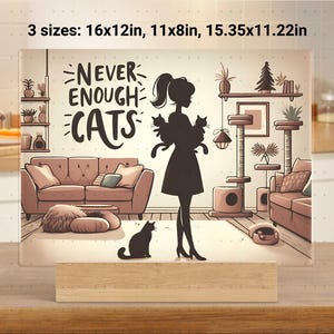 Cat Lady Glass Cutting Board PNG Sublimation Design, Funny Cat Lover Chopping Board png, Gift for Her Cat Owner Decor, Digital Only