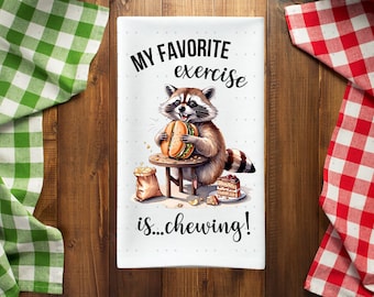 Funny Kitchen Tea Towel PNG & SVG Sublimation Design, Raccoon Hand Towel Apron Kitchen Towel Sublimation, Dish Towel PNG - Digital Only