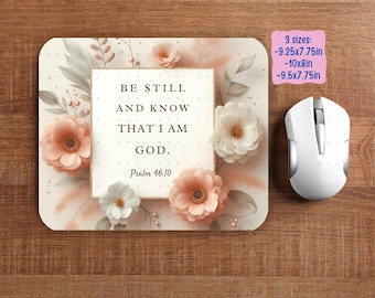 Christian Faith Mouse Pad Sublimation PNG Design, God Religious Bible Verse Cute Mousepad PNG, Mousepad Sublimation Designs Faith Gift