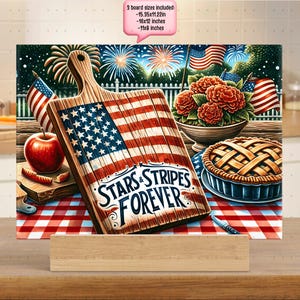 Patriotic Glass Cutting Board PNG Sublimation Design, USA 4th of July Chopping Board png, American Sublimation Board - Digital Only