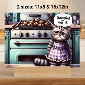Funny Cat Glass Cutting Board png Sublimation Design, Cat Lover Kitchen Decor Gift Chopping Board png, 300dpi Digital Only
