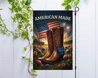 Patriotic Garden Flag PNG Sublimation Design Yard Flag Decor, USA 4th of July American Rustic Country Sign Welcome Garden Flag png, Digital