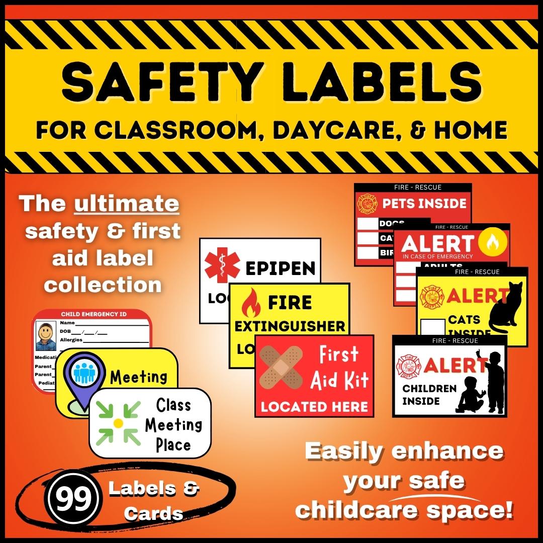 Safety First Poster For Kids