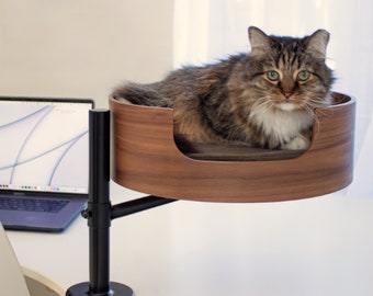 Desk Nest Cat Bed, Space-Saving Pet Furniture
