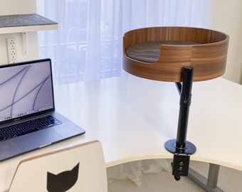 Cozy Desk Nest Cat Bed | Compact Cat Tower | Modern Pet Furniture | Small Space Solution