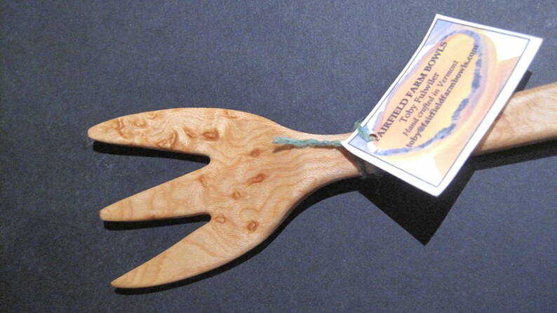 Birdseye Maple Pasta Fork image 2