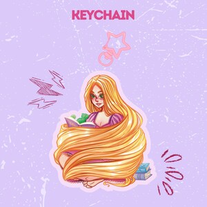 Princess Reading | Print or Keychain