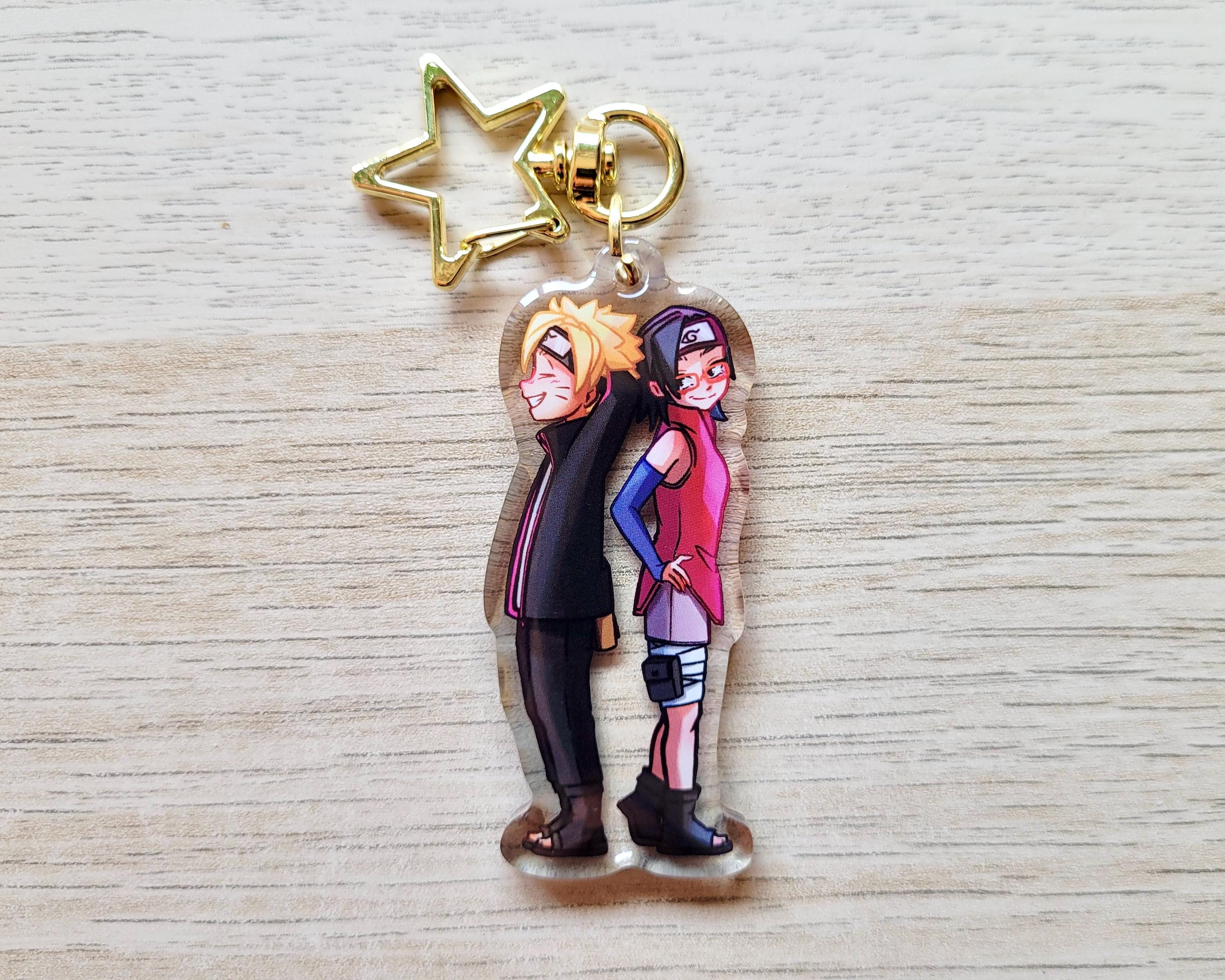 Boruto Uzumaki & Sarada Uchiha Sticker / Keychain | Naruto Water Bottle sticker, Laptop sticker, Waterproof and Scratchproof stickers