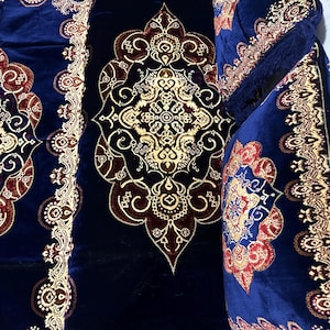 Afghan Toshak Velvet Floor Sofa Cover with Pillow Covers (3pcs) image 5