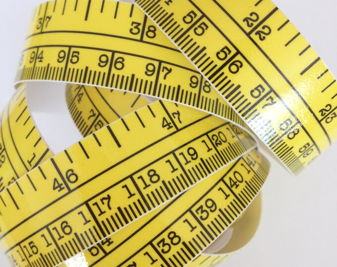 60 Yellow Self Adhesive Vinyl Measuring Tape / Sticker Etsy