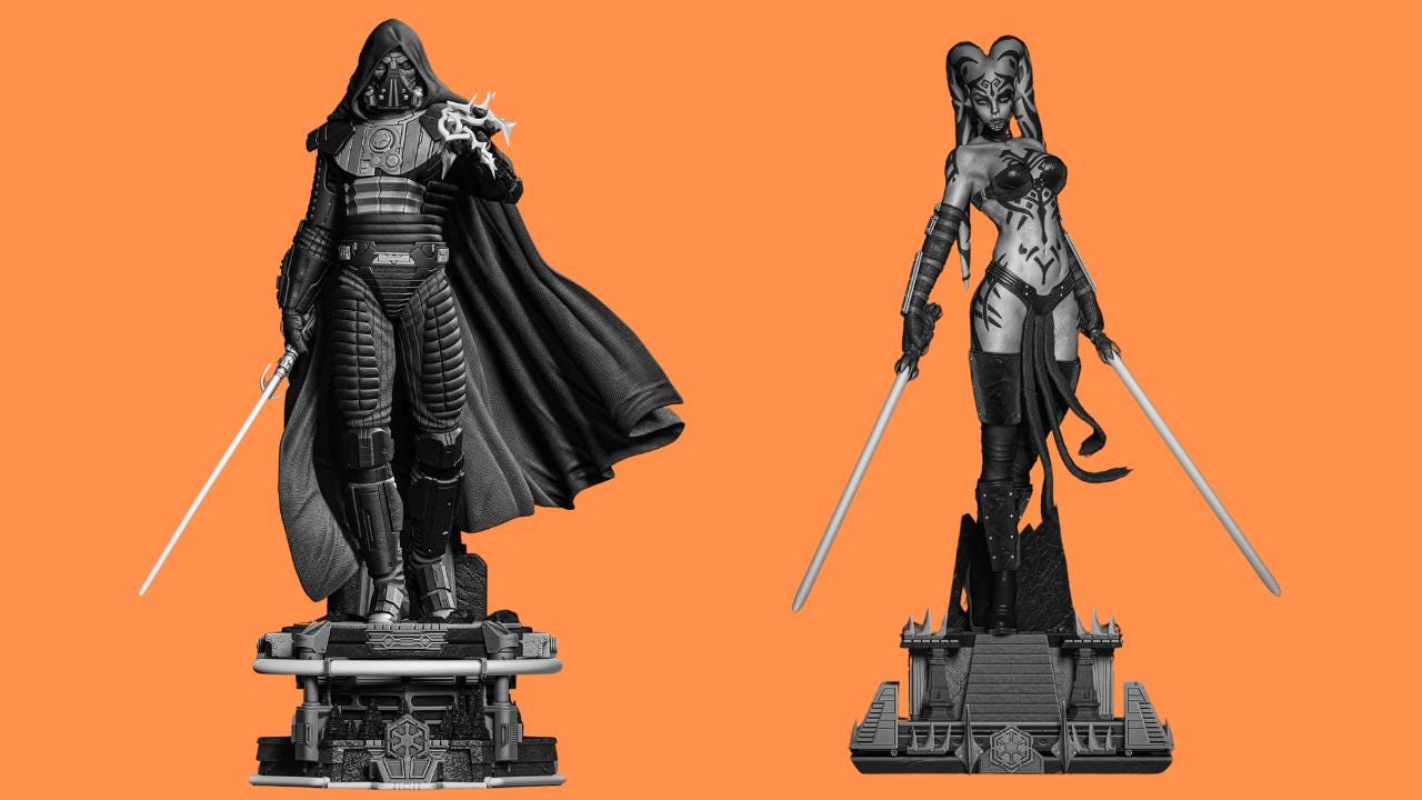 Figurine Star Wars Darth Malgus – Jeux Legion / Shatterpoint – Miniature à Peindre Neuve