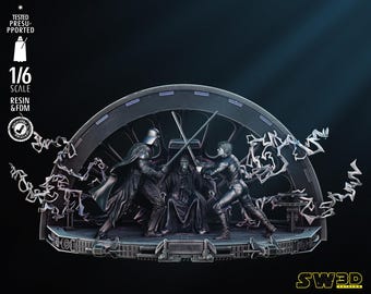 STL di battaglia finale di fantascienza fantasy per la stampa 3D