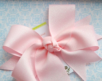 Pale Pink Fairy Dust XL Diva Bow