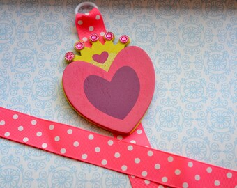 Pink Princess Heart Bowholder