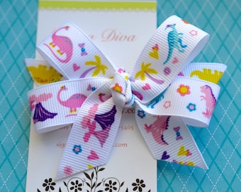 B18 - Lazo de diva mini dinosaurio femenino