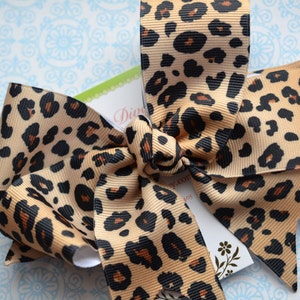 CC2 - Leopard Print XL Diva Bow