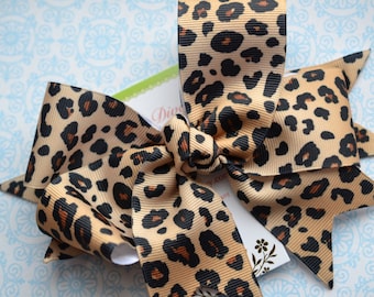 Leopard Print XL Diva Bow