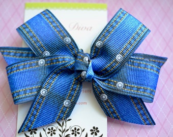 Denim Classic Diva Bow