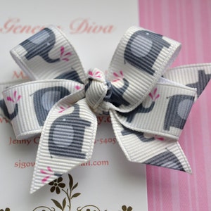 Little Elephants MINI Diva Bow image 1