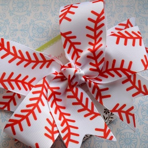 CC2 - Baseball Stitching XL Diva Bow