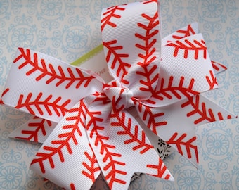 Baseball Stitching XL Diva Bow