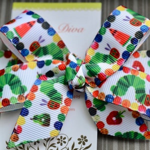 I15 - Hungry Caterpillar Classic Diva Bow